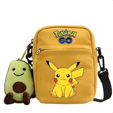 Mochila Do Anime Pokémon Pikachu É Sua Turma Diagonal Bag