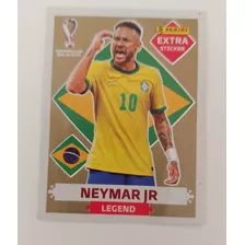 Lámina Neymar Jr Legend Gold Panini World Cup Qatar 2022 Oro