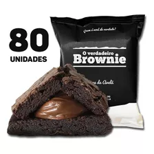 80 Brownies De Creme De Avelã - O Verdadeiro Brownie