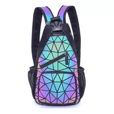 Mochilas Geométricas Luminosas Para Mujer, Bolsos Y Bolsos