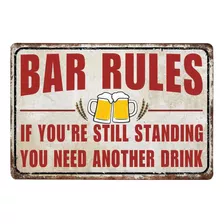 Vintage Bar Rulels Carteles De Chapa S Carteles De L Di...
