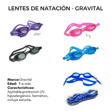 Lentes De Natacion Con Tapa Oidos Y Estuche Adultos Y Niños