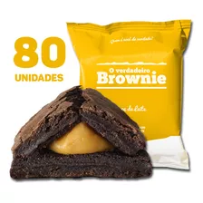 80 Brownies De Doce De Leite - O Verdadeiro Brownie