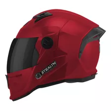 Capacete Fechado Moto Steath Solid Brilhante Viseira Fumê