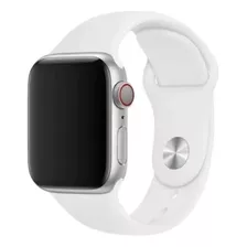 Pulseira Sport Compatível Apple Watch Serie 8 41mm 45mm Sm Cor Branco Largura 41 Mm