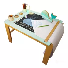 Mesa Didáctica De Dibujo Infantil Montessori Sin Pintar