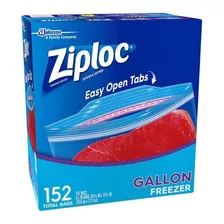 Bolsas Freezer Gallon Ziploc 152 Un