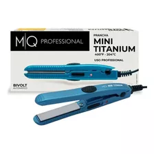 Mq Prancha Mini Titanium Azul Bivolt Automático