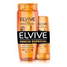 Shampoo Elvive Oleo Extraor. 680ml + Acondicionador 370ml