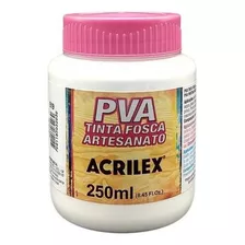 Tinta Pva Artesanato Branca 250ml Acrilex P/ Madeira