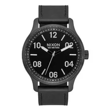 Reloj Para Hombre Nixon Patrol Leather A1243-2998 Negro