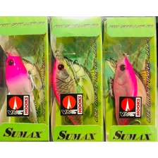 Kit C/3 Iscas Fat Shallow 80 (8cm. 9,5g.) Original Sumax