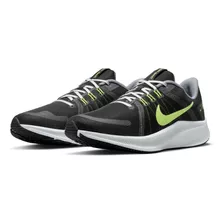 Tenis De Running Para Hombre Nike Quest 4 Verde/negro Color Negro/gris Humo Oscuro/gris Humo/volt Talla 28.5 Mx