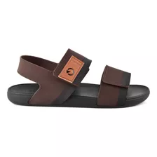 Sandalia Playera Con Velcro Cartago Summer Brown 22