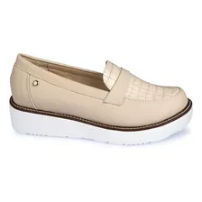 Zapato Mocasín Cuña Piazza Mujer Beige