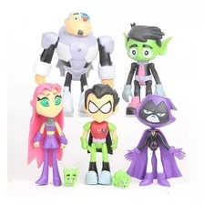 Teen Titans Go Jovenes Titanes Set X 5 + Accesorios!