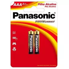 Pilha Alcalina Palito Aaa Cartela 02 Unidades Panasonic