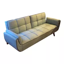 Sillón -frida | Sofa Cama Tapizado En Tela Celeste| Plakards