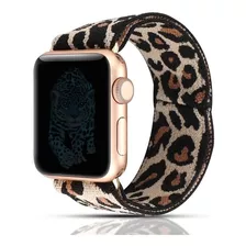 Pulseira Feminina Tecido Nylon Animal Print Smartwatch