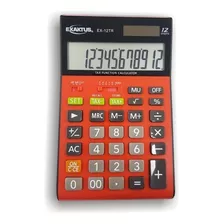 Calculadora Exaktus Ex-12tr Rojo