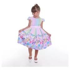 Vestido Temático My Little Pony Infantil Candy Colors