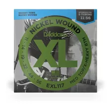 Encordoamento Guitarra .011 D'addario Nickel Híbrida Exl117