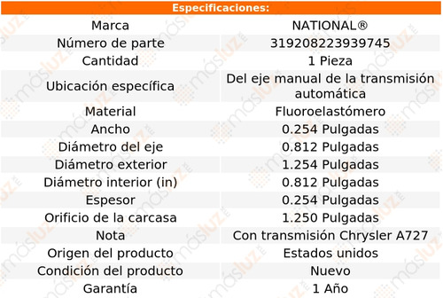 1- Retn Eje T/ A P/ Dodge Diplomat 77/89 National Foto 3