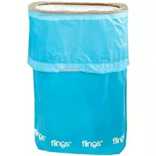 Papelera Emergente Caribbean Blue Flings, 22 X 15 X 1