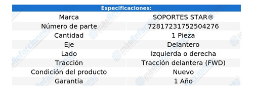 1 Buje Horquilla Del Izq/der 206 L4 1.6l 01 Al 09 S Star Foto 2