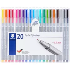 Caneta Staedtler Fineliner Triplus - 20 Cores 0.3 Mm