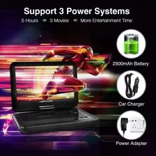 Dbpower Reproductor De Dvd Portátil De 12 Pulgadas Con Bater