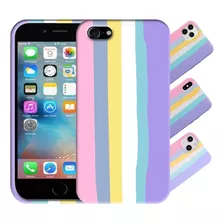 Protector Para iPhone 11 Pro Max Rainbow Silicona