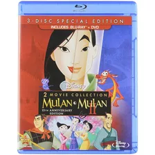 Blu-ray Mulan 2 Filmes Dublado 3 Discos 