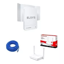 Kit Amplimax Fit Elsys 3g 4g + Roteador + Cabo De Rede 10m