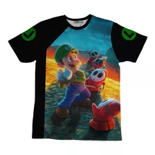 Playera Niño Gamer Mario Bros Video Juegos Moda Full Print 