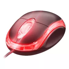 Mouse Usb Optico Scroll Neon Azul Temos Atacado