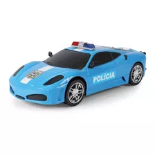 Carrinho De Polícia Sportcar Infantil Poliplac - Azul