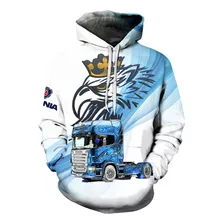Camion 3d Printed Hoodie Hombres Y Mujeres Ropa Deportiva Ca