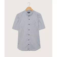 Camisa Hombre Patprimo M/c Azul Algodón 44012783-51