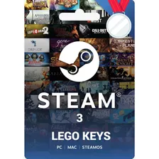 3 Chaves Lego Steam Prata. 3 Keys R$ 220 +