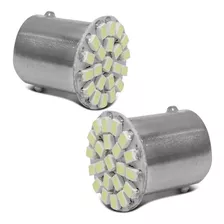 Par Lampada 22 Leds 67 2 Pólos Smd 12v (1157) 6000k