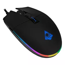 Mouse Gamer Munfrost Triton Black Rgb Color Negro