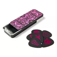 Jim Dunlop I Love Dust Lata De Púas De Guitarra Magenta (ild