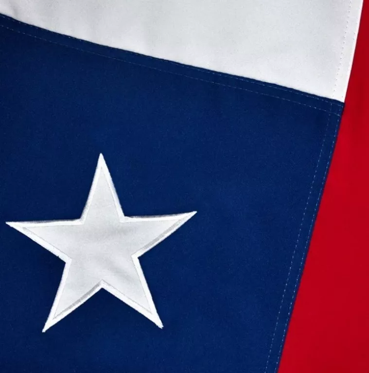 Bandera Chilena 120x180 Cm Estrella Bordada 