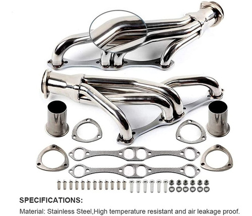 Headers Chevy 66-91 Small Block 265/267/301/305/307/350 V8 Foto 3