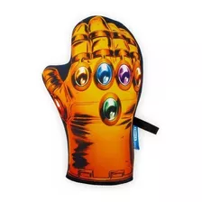 Luva De Cozinha Thanos Manopla Marvel Forno Térmica Geek Cor Laranja