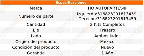 2- Kits De Clipers De Frenos Traseros Audi A8 1998/2000 Ho Foto 2