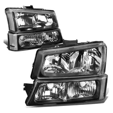 Faros De Carcasa Negra Hlohcs034pbkcl1 Compatibles Chev...