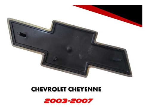 Emblema Chevrolet Cheyenne 2003-2007 Color Negro Brillante Foto 4