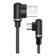 Cable Usb A Microusb Con Fichas A 90 Grados 1 Metro